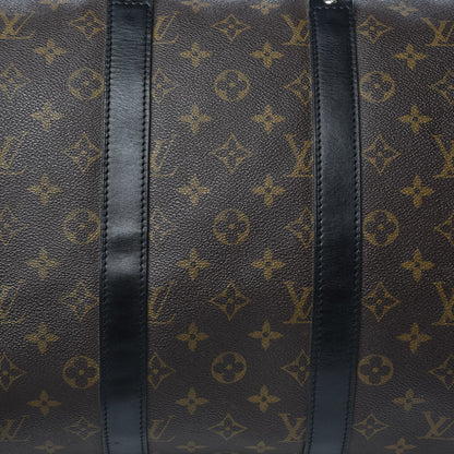 Louis Vuitton Monogram Macassar Keepall Bandouliere 45 12 of 15