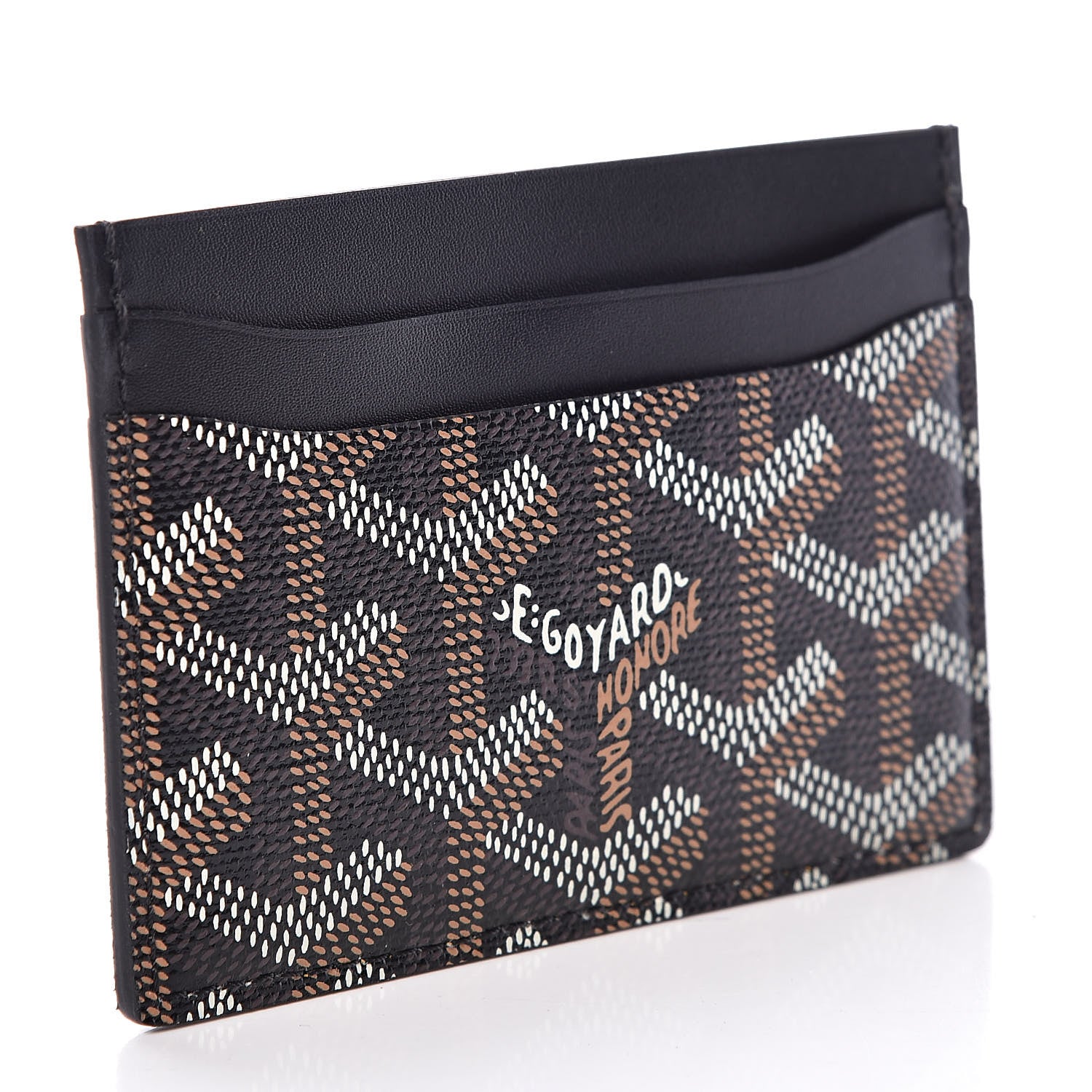 Goyard Goyardine Saint Sulpice Card Holder Black 3 of 7
