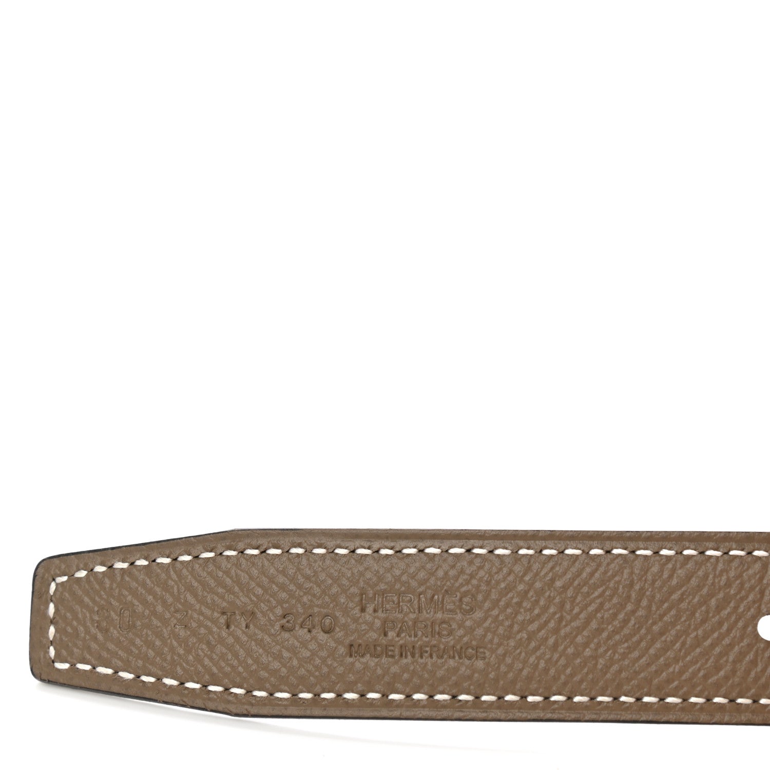 Hermes Swift Epsom 24mm Gamma Belt 80 Black Etoupe 5 of 6
