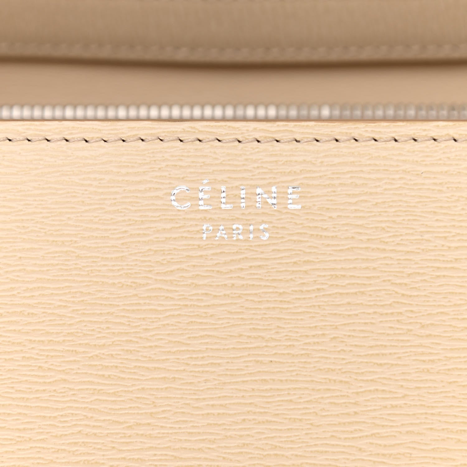 Celine Liege Calfskin Medium Classic Box Flap Bag Cream 7 of 12