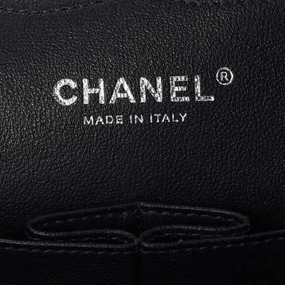 Chanel Lambskin Quilted Jumbo Double Flap Dark Navy 6 of 8