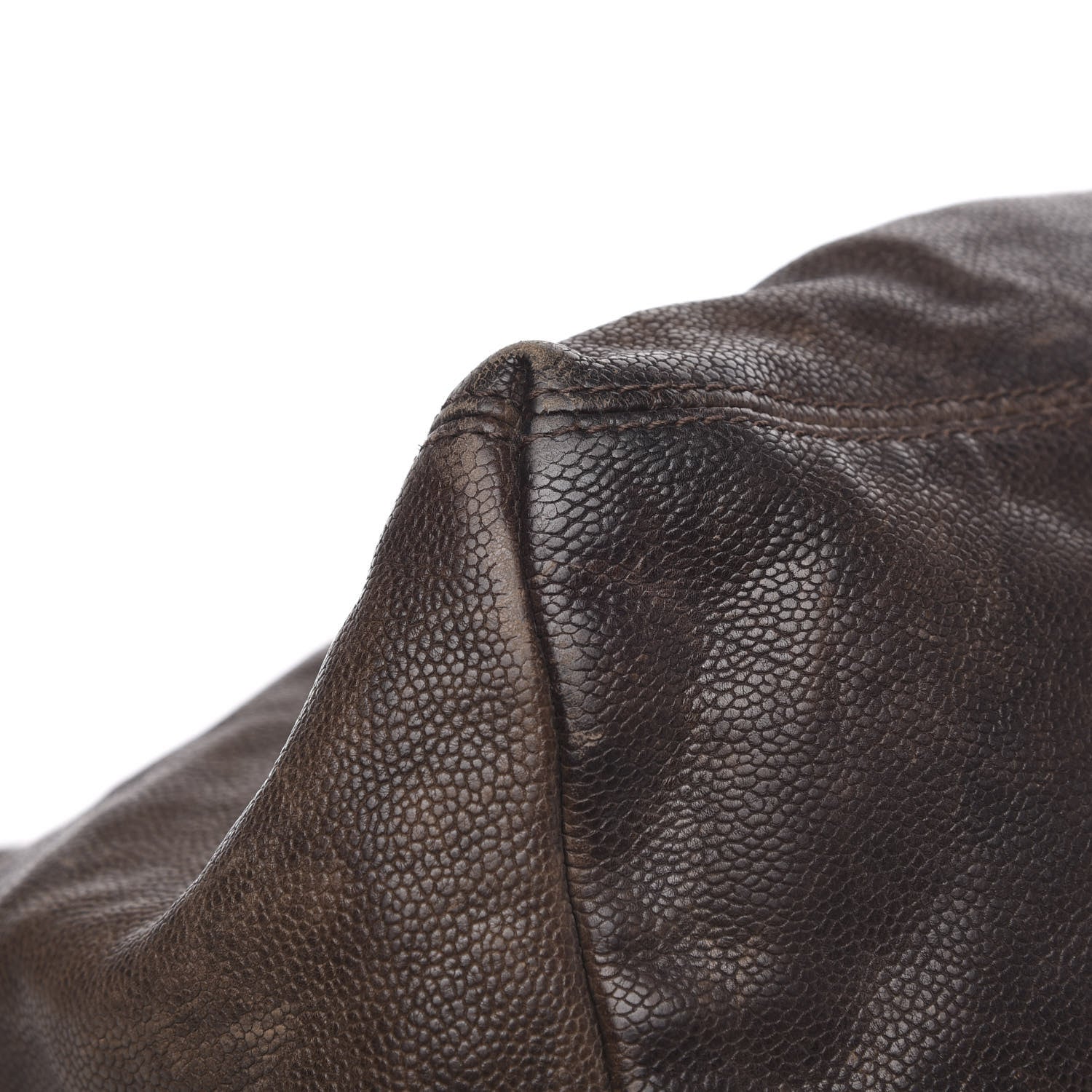 Chanel Distressed Caviar XL Coco Cabas Brown 9 of 16