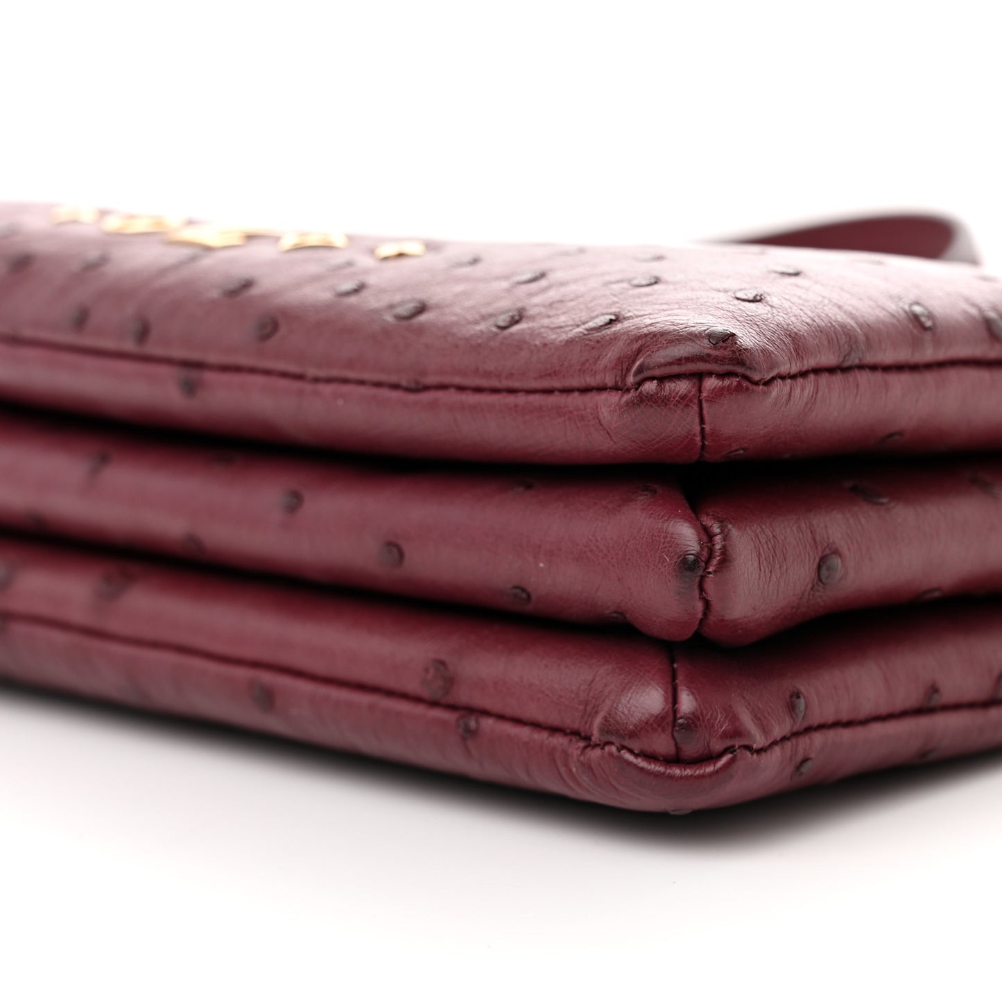 Ostrich Coussin BB Bordeaux