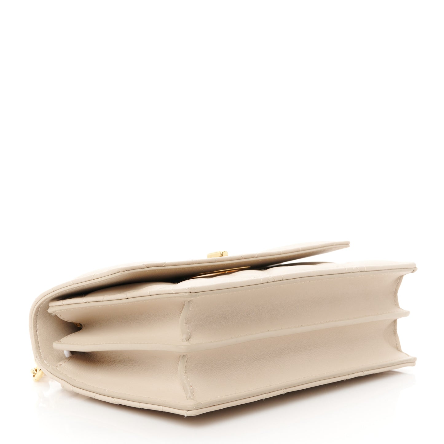 Lambskin Macrocannage Mini Miss Caro Bag Caramel Beige