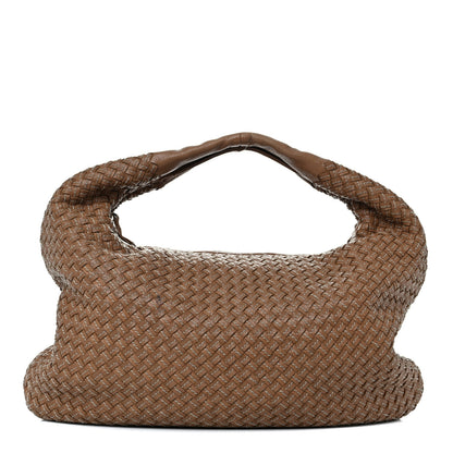 Bottega Veneta Nappa Stitched Intrecciato Medium Veneta Hobo Maple Sapphire 1 of 12