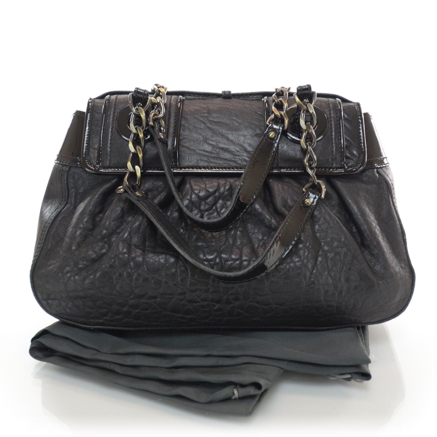 Nappa Patent B Bag Black