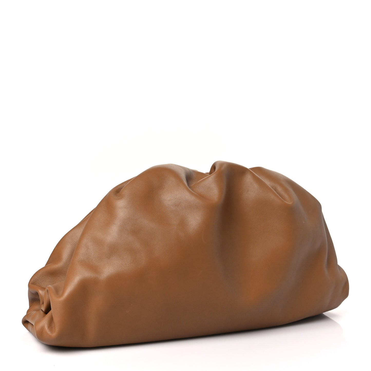 Smooth Butter Calf The Pouch Oversized Clutch Cammello