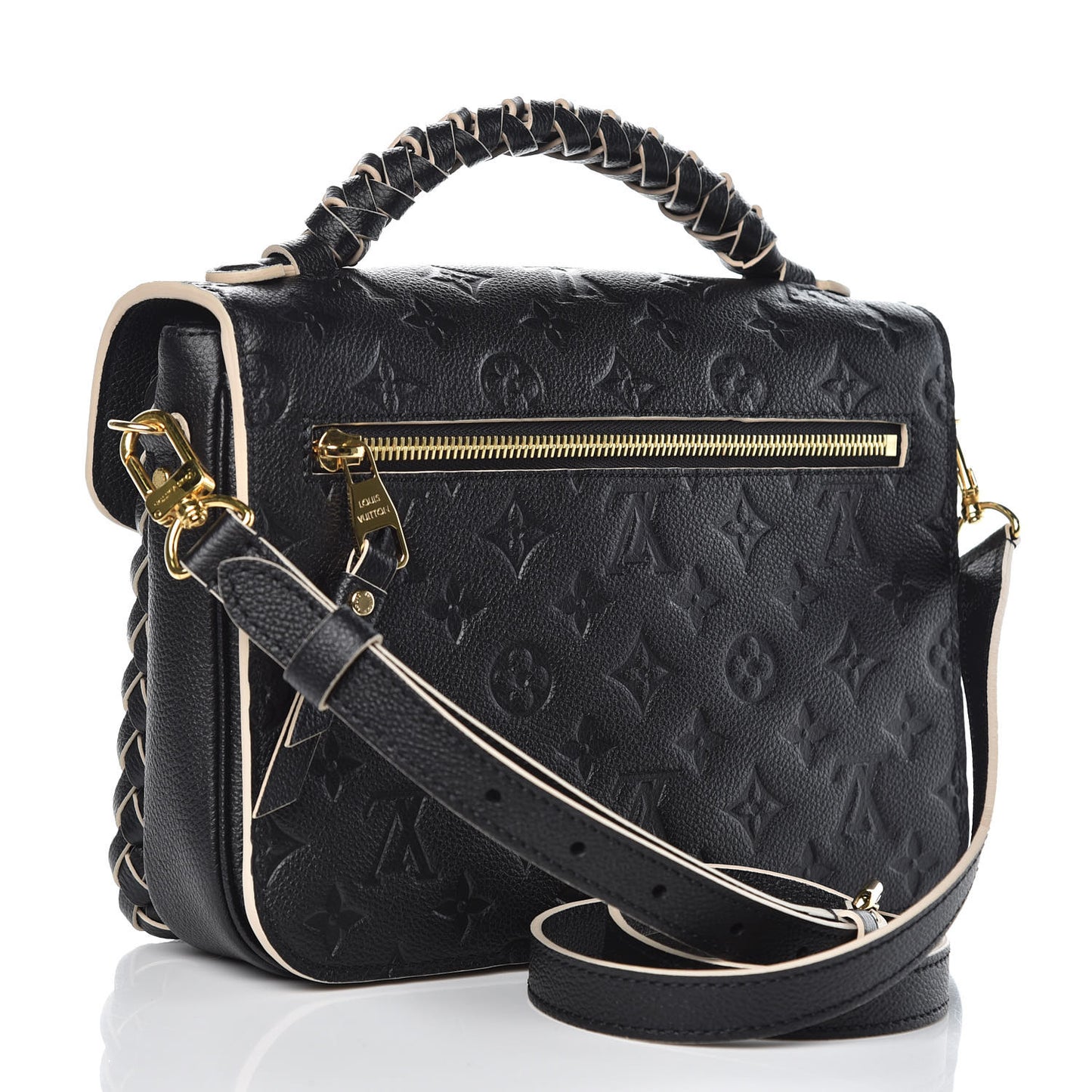 Empreinte Braided Pochette Metis Black