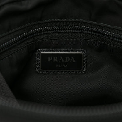 Prada Nylon Saffiano Racing Logo Camera Crossbody Bag Black Yellow 5 of 10