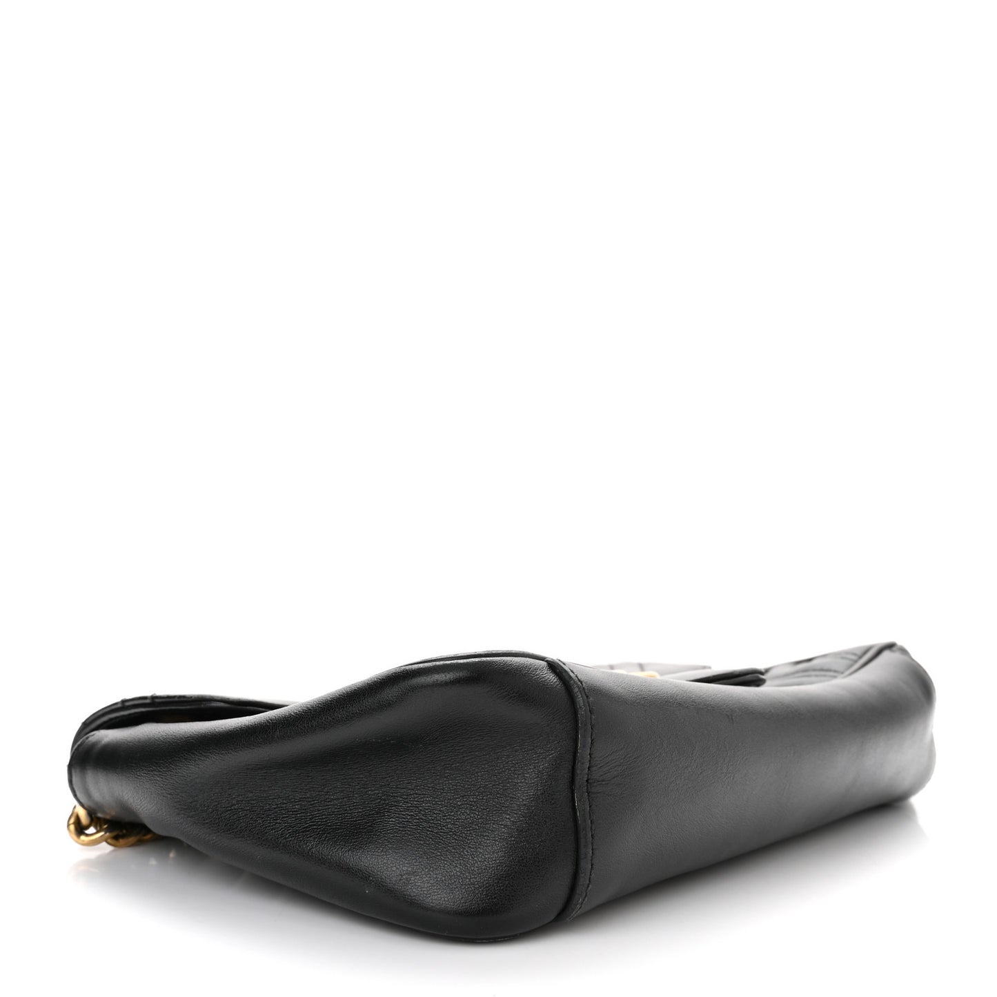 Calfskin Matelasse Small GG Marmont Shoulder Bag Black