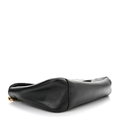 Gucci Calfskin Matelasse Small GG Marmont Shoulder Bag Black 4 of 12