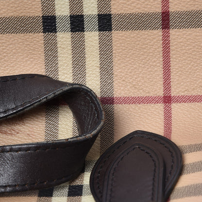Burberry Haymarket Check Medium Regent Tote Chocolate 10 of 14
