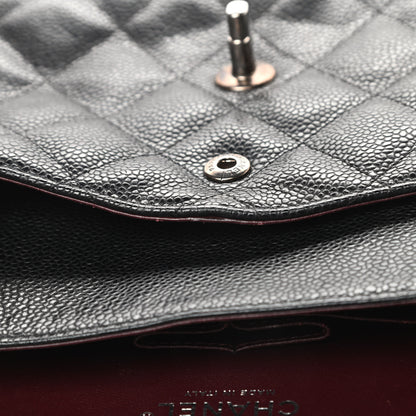 Chanel Caviar Quilted Jumbo Double Flap Black 12 of 13