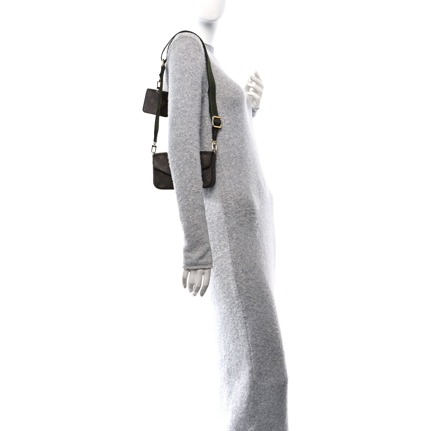 Louis Vuitton Monogram Felicie Strap & Go Kaki 2 of 10