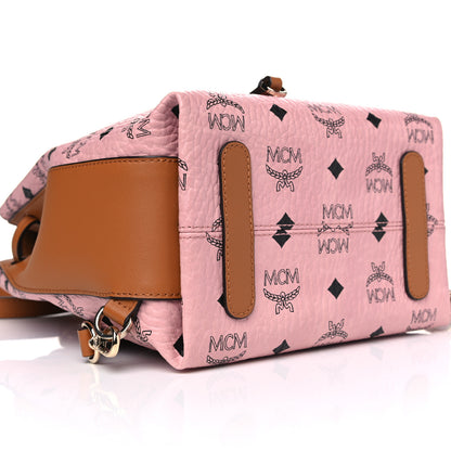 MCM Visetos Small Essential Backpack Soft Pink 8 of 9