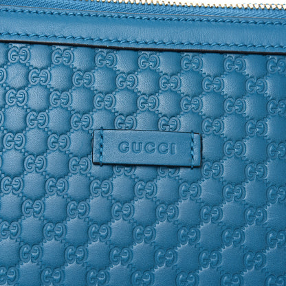 Gucci Soft Microguccissima Small Zippered Satchel Deep Cobalt 11 of 11