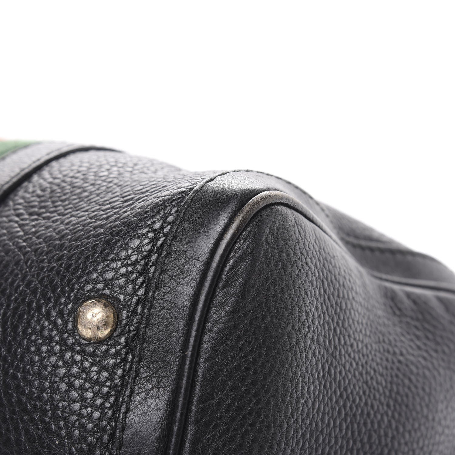 Gucci Calfskin Vintage Web Medium Boston Black 11 of 21