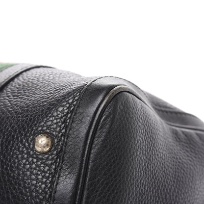 Gucci Calfskin Vintage Web Medium Boston Black 11 of 21