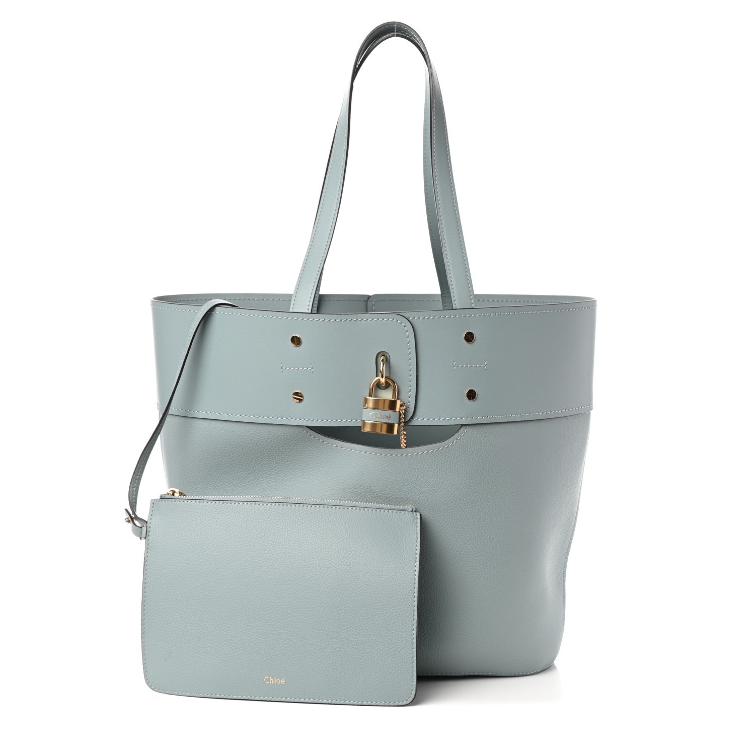 Chloe Smooth Grained Calfskin Medium Aby Tote Faded Blue 1 of 10