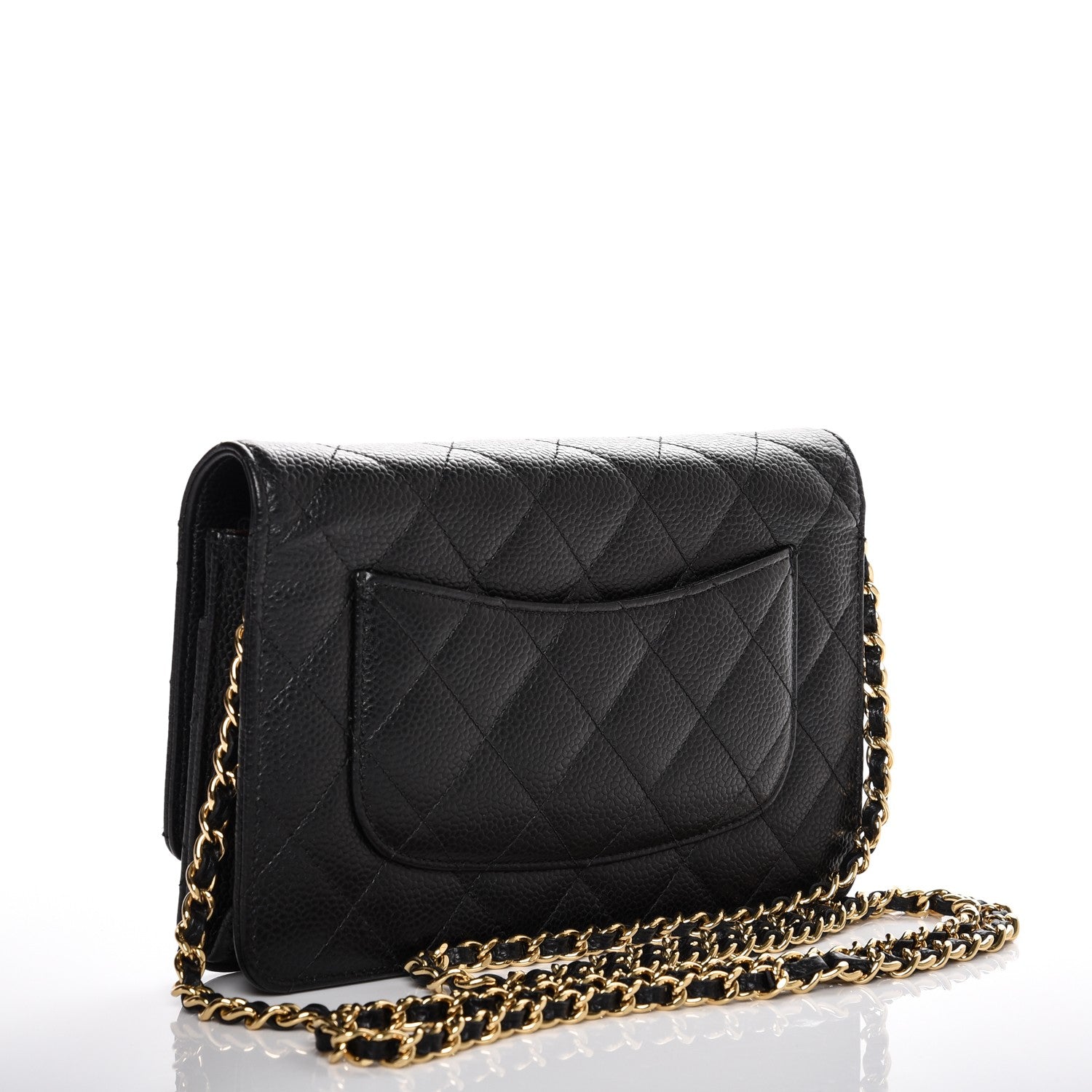 Chanel Caviar Quilted Wallet On Chain WOC Black 4 of 8