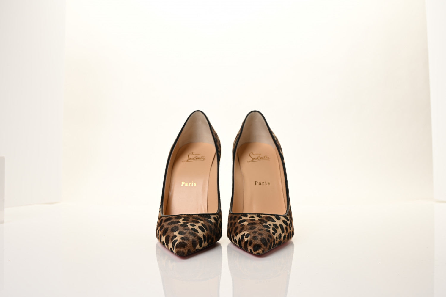 Christian Louboutin Pony Madagascar Kid Kate 100 Pumps 38 Brown Black 4 of 16