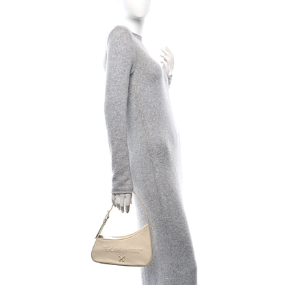 Off-White Calfskin 3D Glam Inside Jitney Shoulder Bag Beige 2 of 9