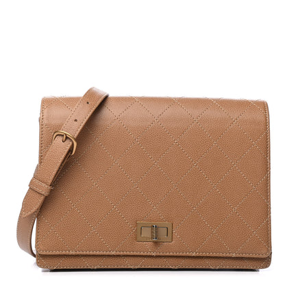 Chanel Calfskin Stitched Mademoiselle Flap Brown 1 of 4