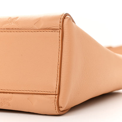 MCM Calfskin Ottomar Monogram Essential Crossbody Bag Sandstone 10 of 11