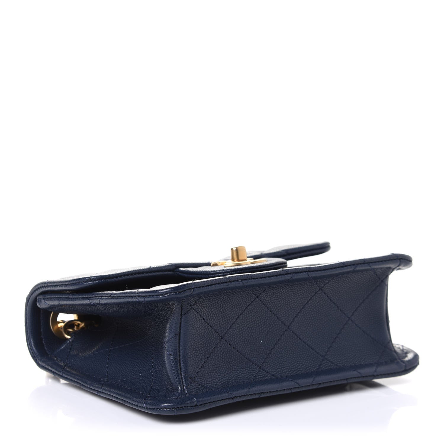 Chanel Caviar Quilted Mini Sweet Classic Flap Navy Blue 3 of 5
