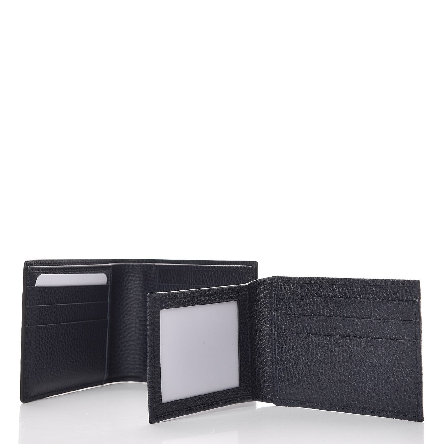 Calfskin Bi-Fold Wallet Dark Blue