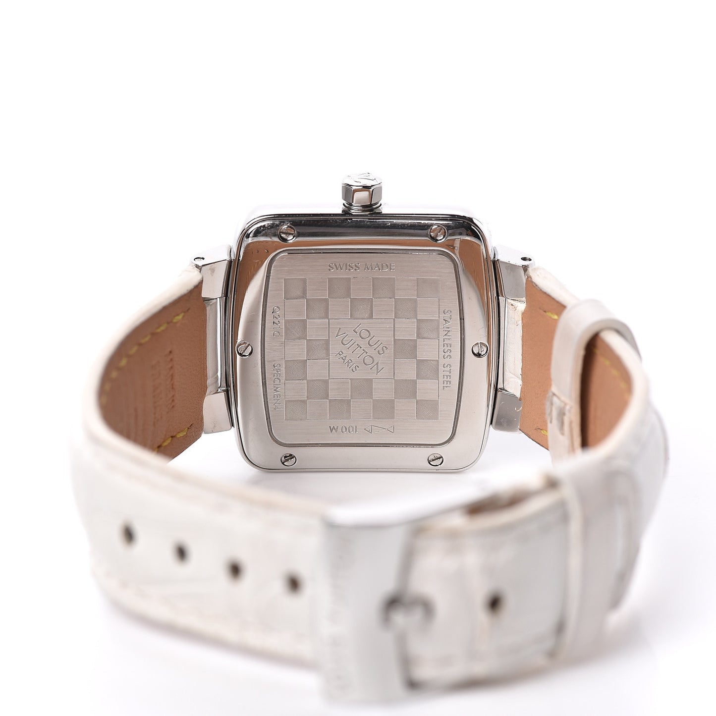 Stainless Steel Alligator Mother of Pearl 28mm Speedy Magic Quartz Watch