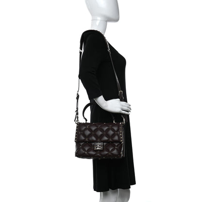 Valentino Garavani Nappa Medium Candystud Top Handle Bag Rubin 2 of 11
