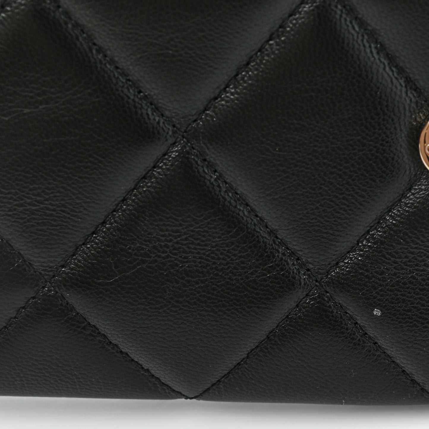 Goatskin Quilted Timeless CC Clutch Black