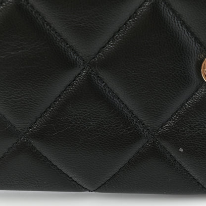 Chanel Goatskin Quilted Timeless CC Clutch Black 11 of 11
