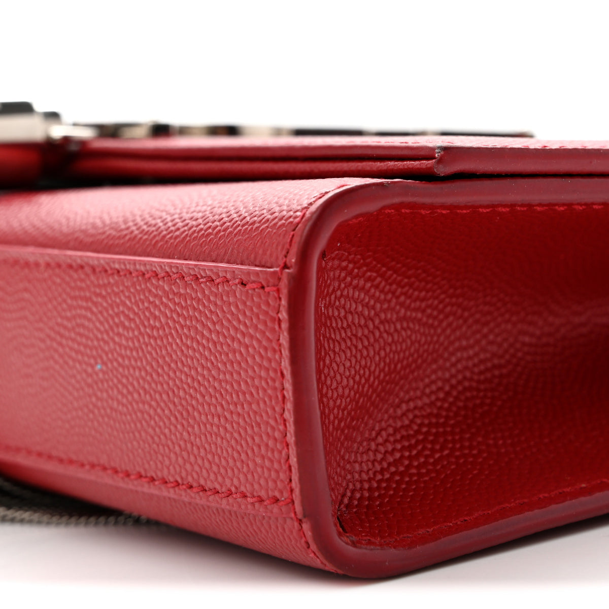 Grain De Poudre Small Classic Monogram Kate Tassel Satchel Red