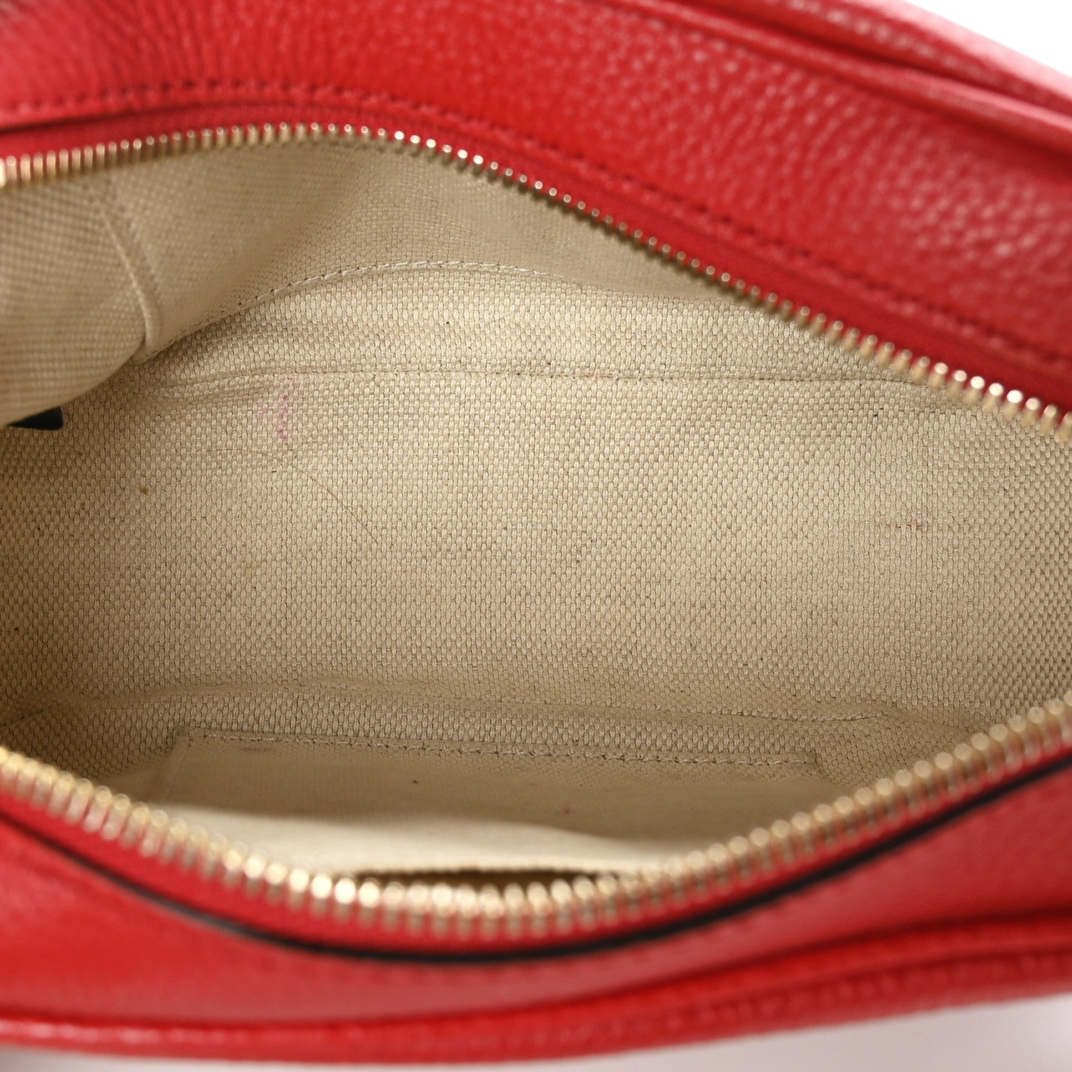Gucci Pebbled Calfskin Small Soho Disco Bag Tabasco Red 5 of 9