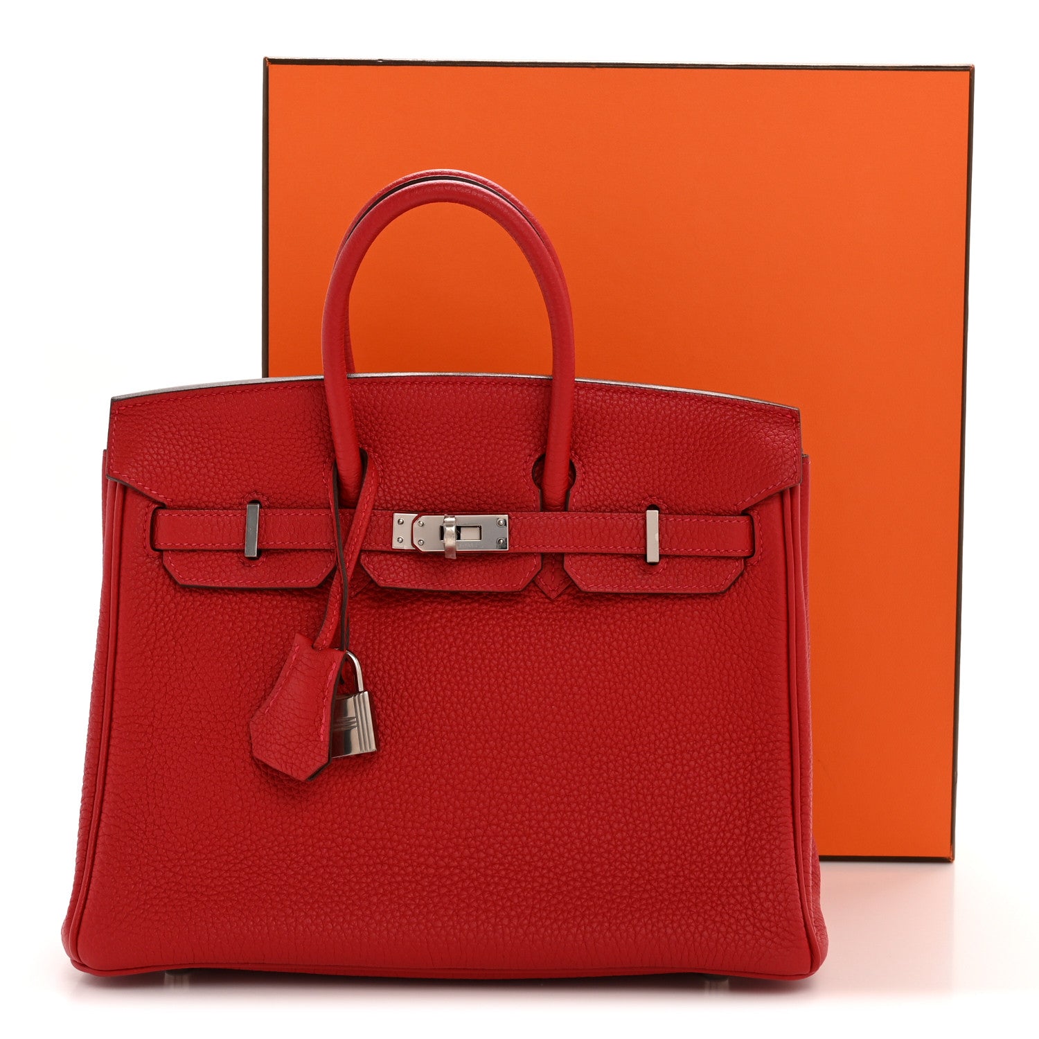 Hermes Togo Verso Birkin 25 Rouge Casaque Rouge H 13 of 13