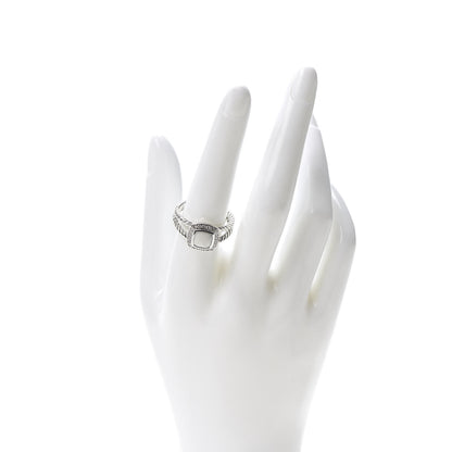 David Yurman Sterling Silver Diamond White Agate 7mm Petite Albion Ring 58 8.25 2 of 4