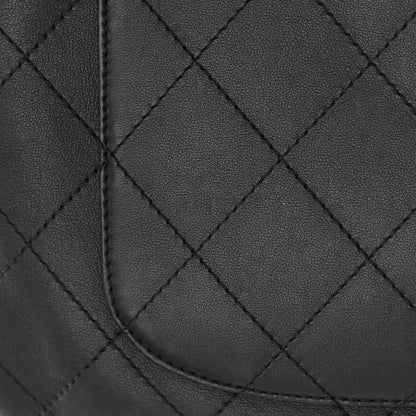 Chanel Calfskin Diamond Stitched Top Handle Bowling Bag Black 11 of 12