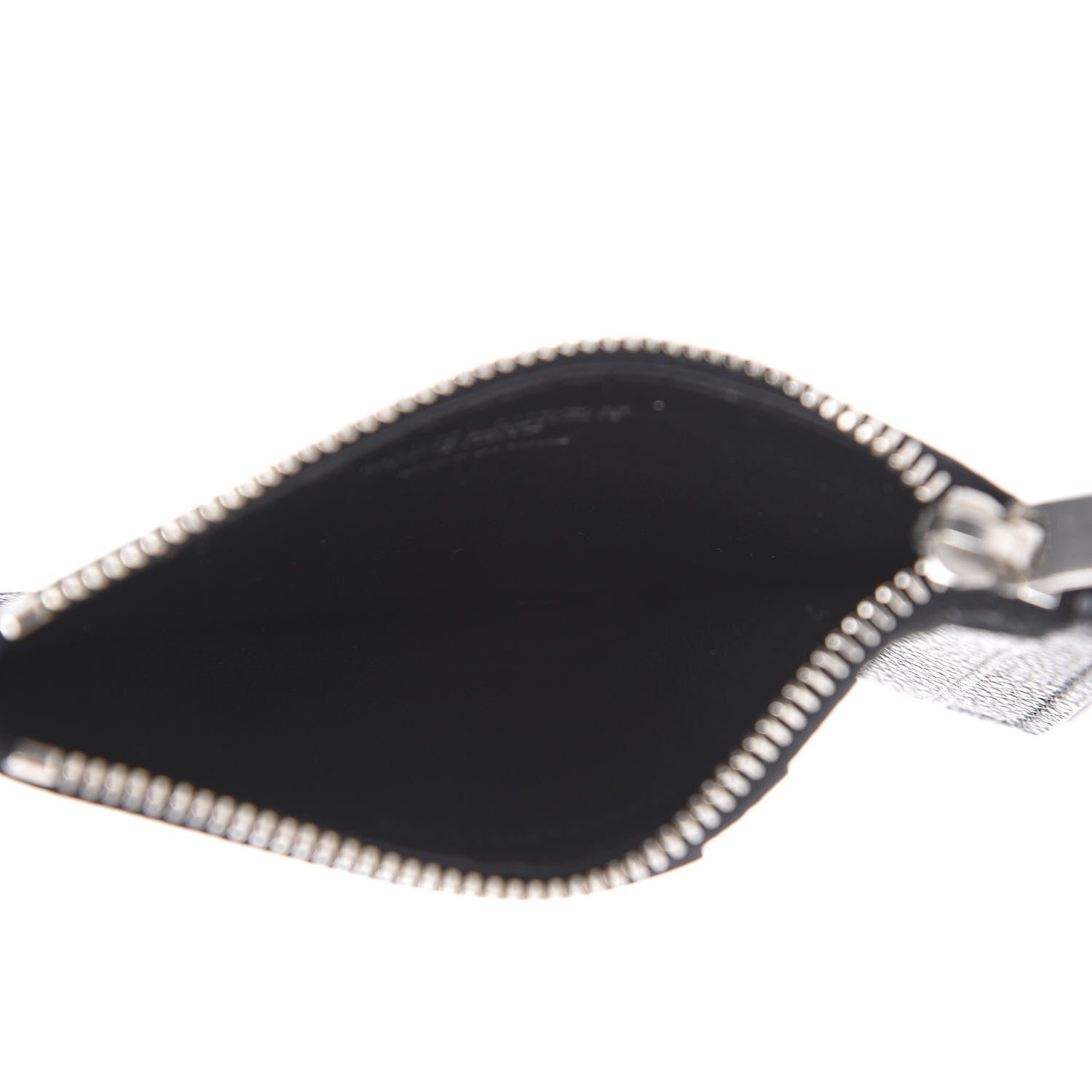 Saint Laurent Grained Calfskin 5 Fragments Zip Pouch Card Holder Black 5 of 10