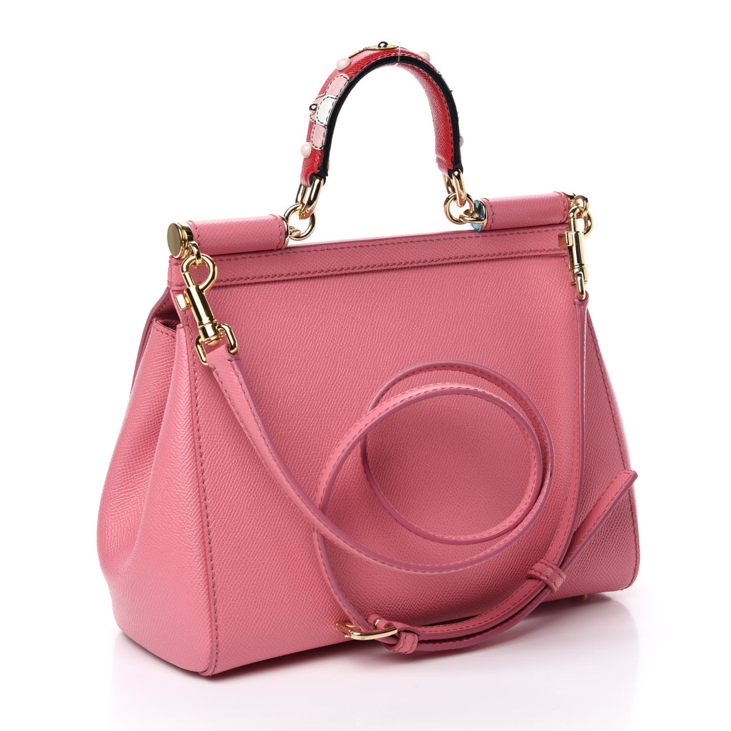 Dauphine Embellished Medium Miss Sicily Satchel Pink