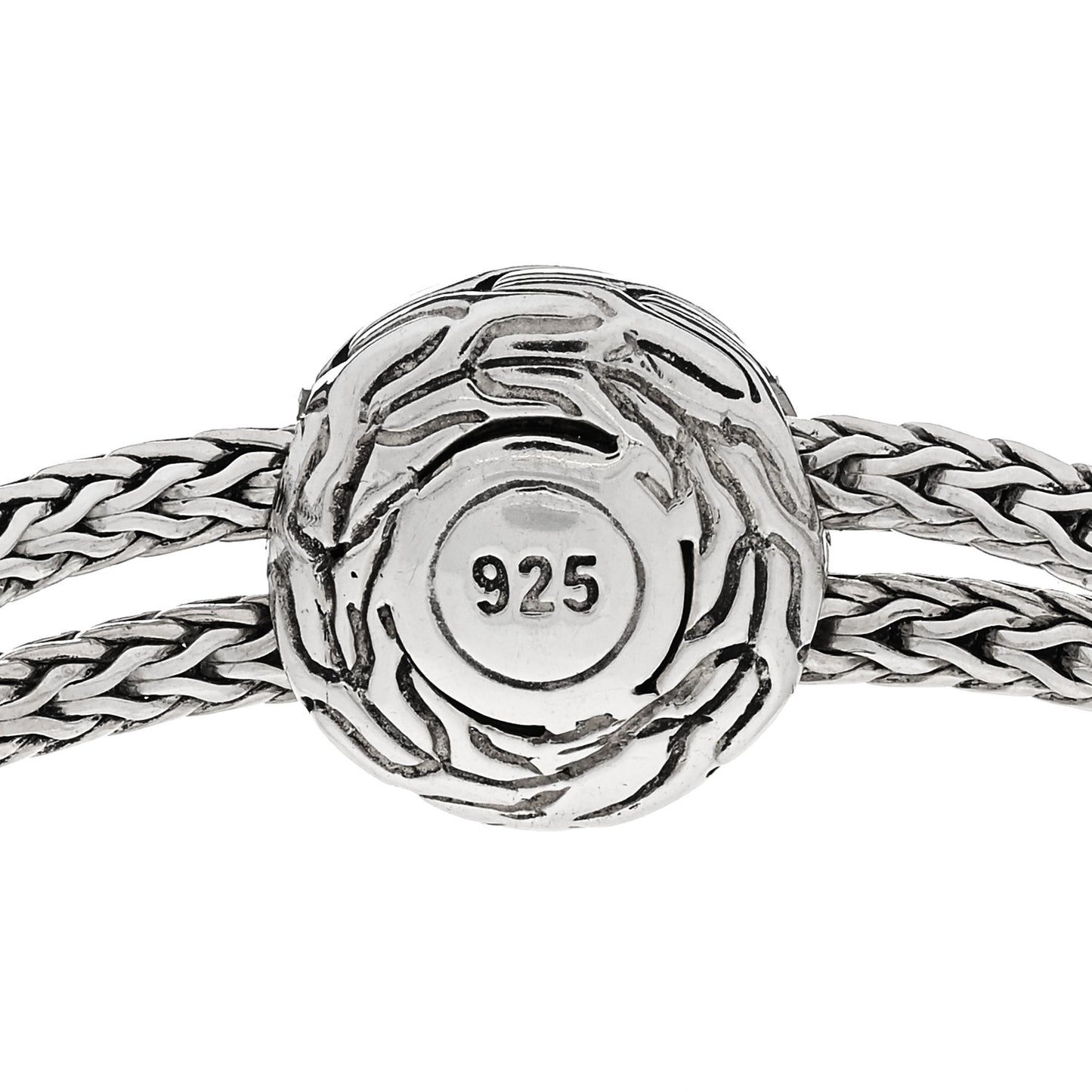 Sterling Silver Black Sapphire Classic Chain Pull Through Station Bracelet Black