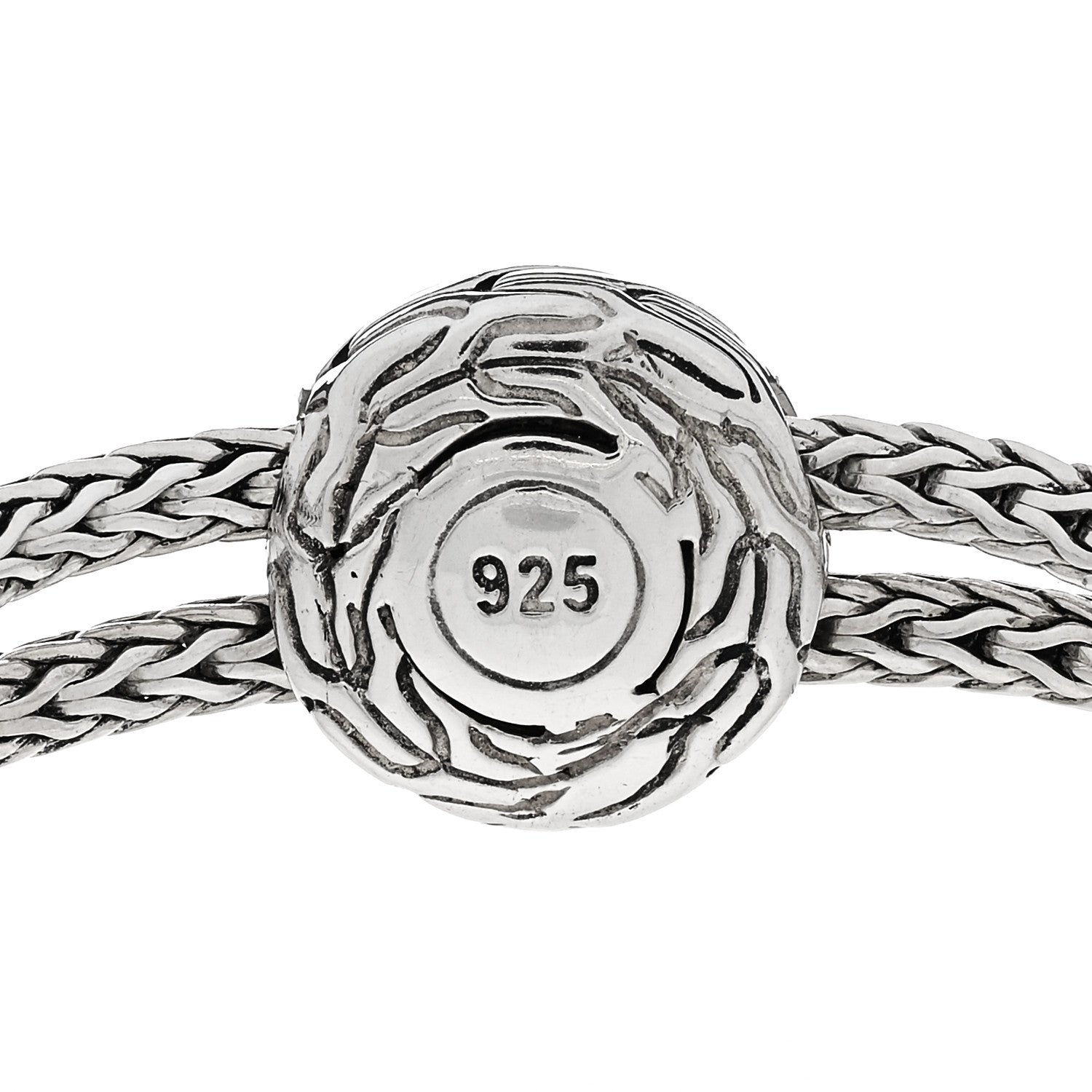 John Hardy Sterling Silver Black Sapphire Classic Chain Pull Through Station Bracelet Black 4 of 4
