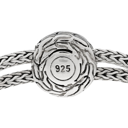 John Hardy Sterling Silver Black Sapphire Classic Chain Pull Through Station Bracelet Black 4 of 4
