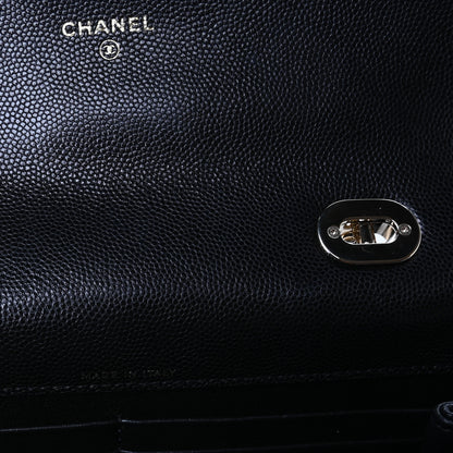 Chanel Caviar Quilted Retro Mini Twist Top Handle Clutch Flap Black 7 of 12