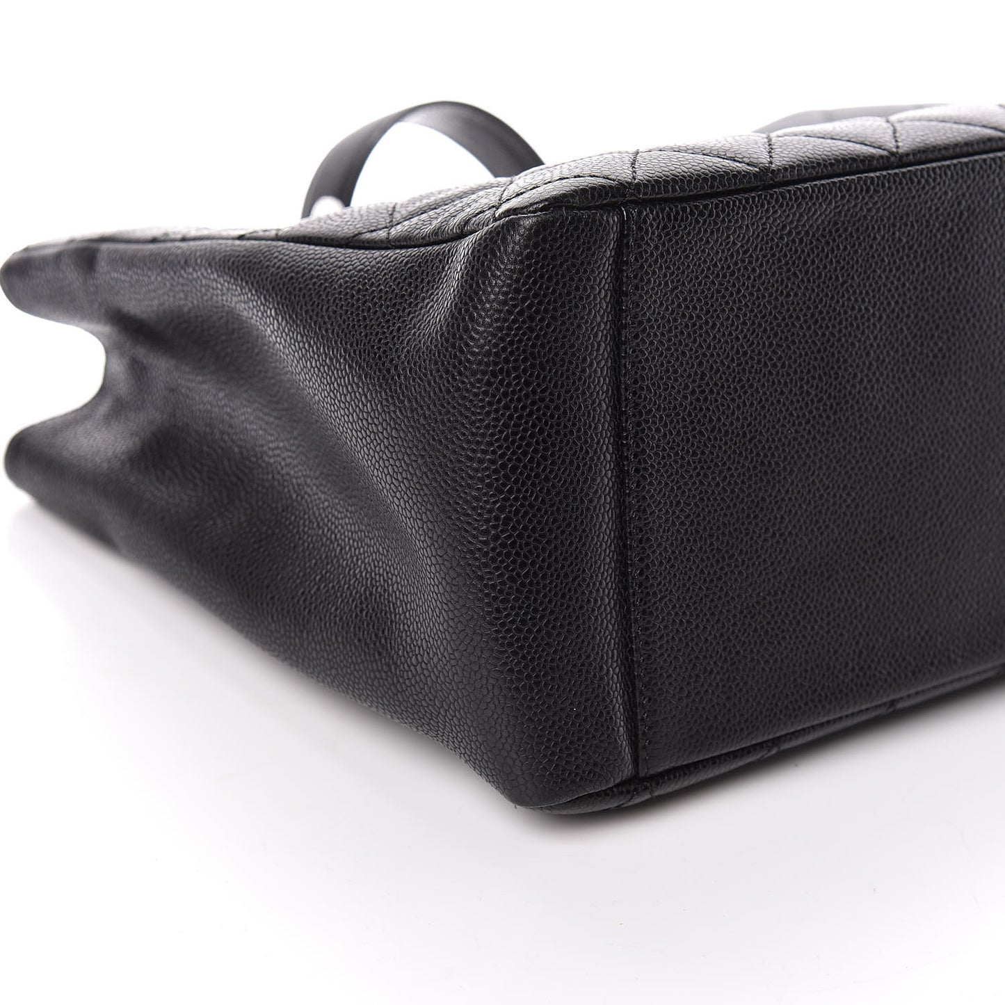 Caviar Quilted Grand Shopping Tote GST Black