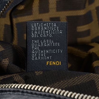 Fendi Zucca Nappa Nuvolata Vitello Tortuga Spy Bowler Tobacco Moro 9 of 10