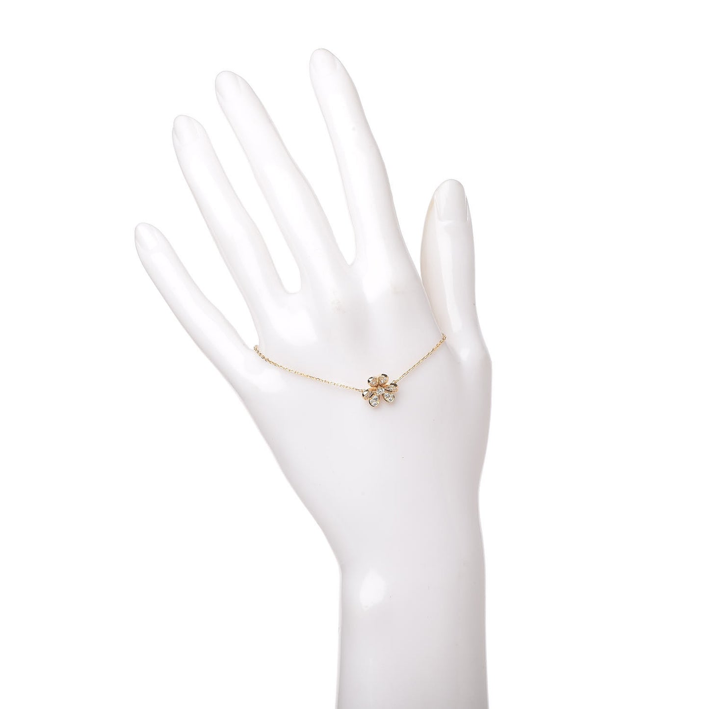 18K Yellow Gold Diamond Mini Frivole Pave Bracelet