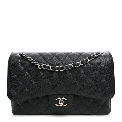 Chanel Caviar Quilted Jumbo Double Flap Black 1 of 10