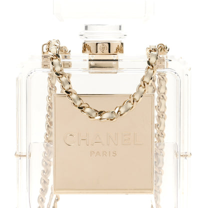 Chanel Transluscent Plexiglass Perfume Bottle Clutch 7 of 11